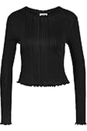 Noisy May Dam Nmjudy L/S babylock detalj topp FWD Noos långärmad tröja, , L