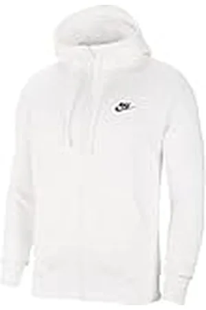 Nike M NSW Club Hoodie FZ BB huvtröja, vit/vit/(svart), XL herr, , XL
