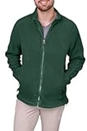 HRM Fleecejacka för män med full dragkedja I Premium fleecejacka herr av mikropolyfleece I funktionell jacka för män I arbetskläder I högkvalitativa och hållbara herrkläder, , L