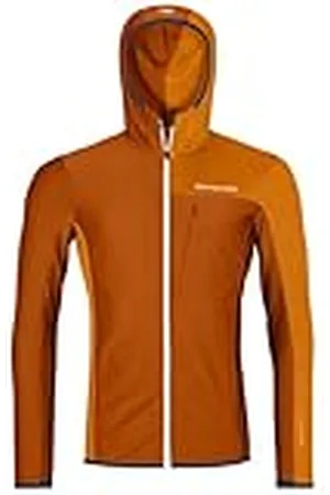ORTOVOX FLEECE LIGHT GRID HOODED JKT M bristle brown 30 herr, , M