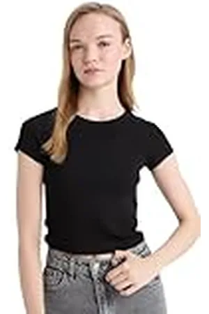 DeFacto Damer oversize crop tops – klassisk baströja för kvinnor – bekväm oversize skjorta för kvinnor XS, , XS