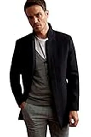 DeFacto Män slim fit ståkrage ytterkläder herr/parka, rockar för människor ( , L), , L