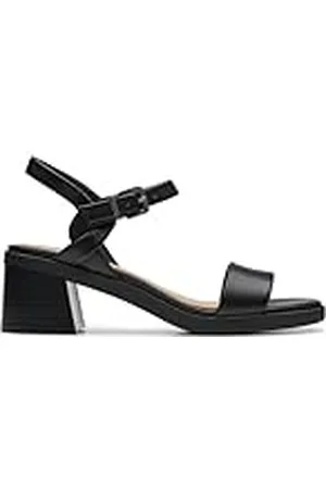 Clarks Premium kvinnors Jaylan Ray Sandal, Black Leather, 6,5 UK, , 39.5 EU