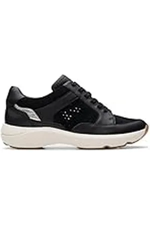 Clarks Kvinnors Tivoli Walk sneakers, Black Combi, 3.5 UK, , 36 EU