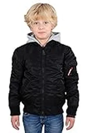Alpha Industries MA-1 Bomberjacka med avtagbar huva för barn/tonåringar
