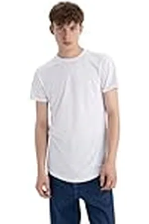 DeFacto Basic T-shirt för män – klassisk t-shirt för män, , XL