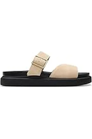 Clarks Premium Aristella Mule Sandal, Ecru Suede, 7,5 UK, , 40.5 EU