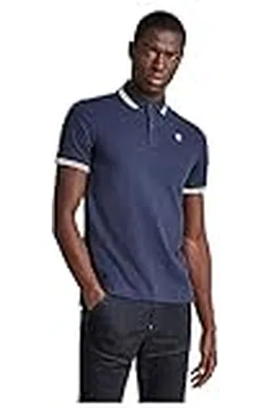 G-Star RAW Herr Dunda Slim Stripe pikétröja, , XXL, , XXL