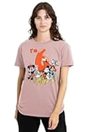 Mickey Mouse Mandarin creative ltd Musse Pigg vänner vintage grupp 6:e födelsedag skjorta damer t-shirt, , liten, , S