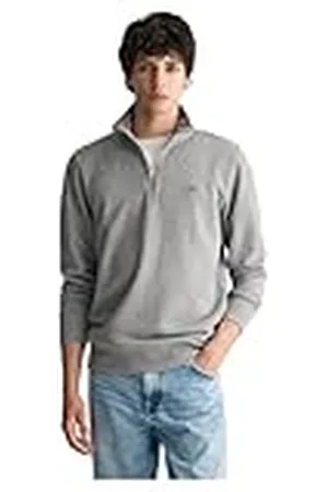 GANT Herr Tröja Reg Shield Half Zip Sweat, , XS
