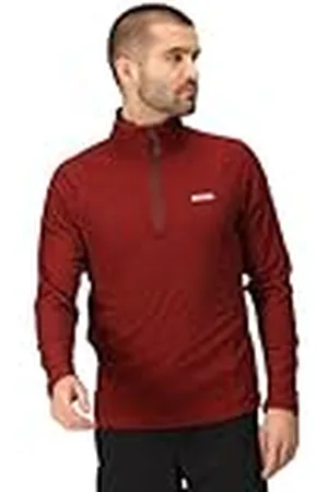 Regatta Herr Montes 1/2 blixtlås mini rand utomhus fleece pullover, , L