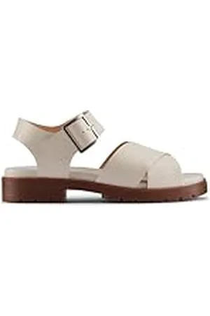 Clarks Premium Orinoco Cross Sandal, Gräddfärgat läder, 5,5 UK, , 38.5 EU