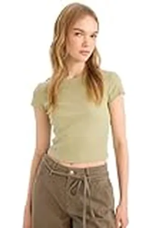 DeFacto Damer oversize crop tops – klassisk baströja för kvinnor – bekväm oversize skjorta för kvinnor XS, , XS