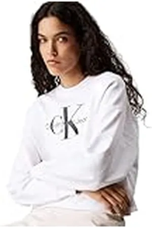 Calvin Klein CK JEANS dam LS MONOLOGO fransk frotté RLXD CN LV047B234G, , L, , L
