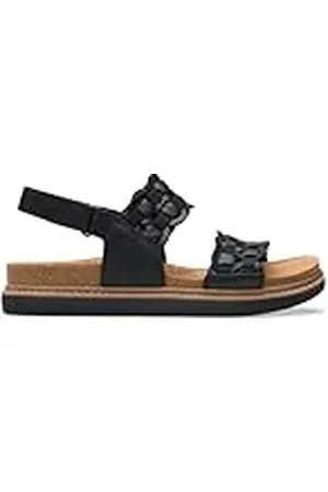 Clarks Premium kvinnors Arwell Glide Sandal, Black Combi, 8 UK, , 41 EU