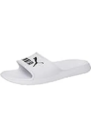 PUMA Unisex - vuxen Divecat V2 Glidande sandaler, Vit vit svart, 48.5 EU
