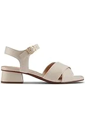 Clarks Premium Serina35 korssandal, krämfärgat läder, 3,5 UK, , 36.5 EU