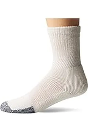 Thorlos Unisex tjocka vadderade basketstrumpor, Vitt, XL