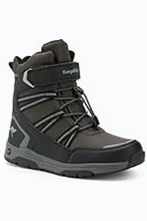 KangaROOS K-MJ Eldora EV RTX snöstövel, jet svart/stål grå, 13 UK barn, , 32 EU