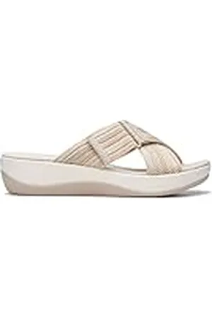 Clarks Premium kvinnors Arla Wave Sandal, , 3.5 UK, Beige kombi, 36.5 EU