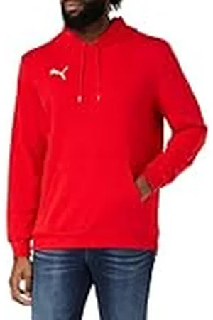 PUMA Herr Pullover-tröja Teamgoal 23 Causals Hoody, röd, XL