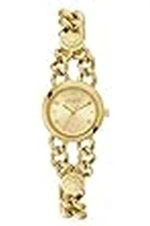 Guess Gissa P GLD CS/SUN CHAMP DL/P GLD LOGO BRCT W/CRYS MED ADJT G LÄNKAR