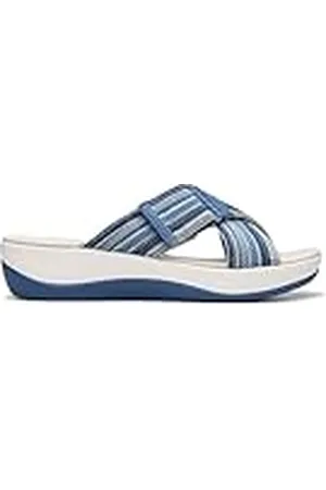 Clarks Premium kvinnors Arla Wave Sandal, Blue Combi, 5 UK, , 38 EU
