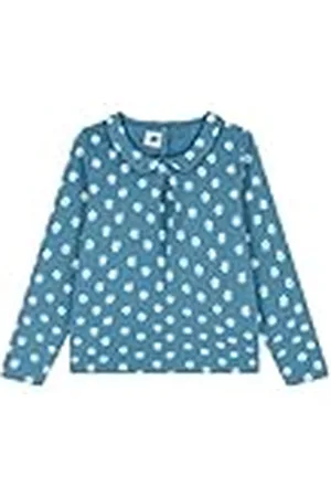 Petit Bateau Långärmad t-shirt för flickor, , 10 År