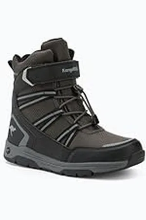 KangaROOS Unisex K-MJ Eldora EV RTX snöstövlar, Jet Black/Steel Grey, 38 EU, , 38 EU
