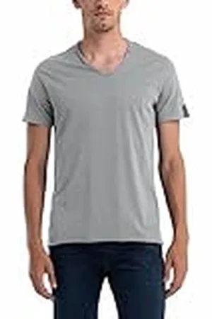 Replay T-shirt för män, kortärmad med V-ringning, , XS