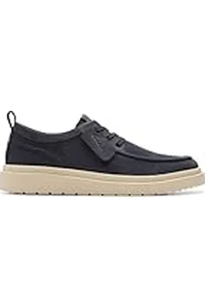 Clarks Polden Moc Derby, Navy Suede, 9,5 UK, , 44 EU