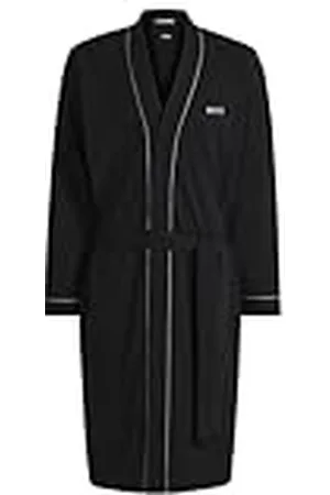 HUGO BOSS Kimono BM morgonrock av bomull jersey med logotyp och passpoal, , XXL