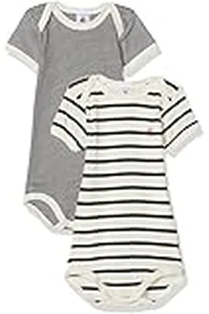 Petit Bateau Baby-unisex MC formender Body, , 62 (tillverkarstorlek: 3 m/60 cm) (2-pack)