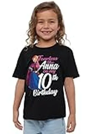 Disney Mandarin creative ltd Frozen Fearless Like Anna 10th Birthday Girls T-shirt, , 3-4 år, , 3-4 År