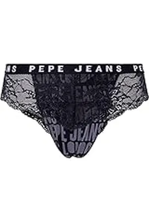 Pepe Jeans Dam Allover logotyp Brasilien bikini stil underkläder, , XL