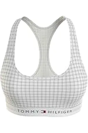 Tommy Hilfiger Dam ofodrad bralette-tryck Ctb rutmönster elfenben L, , L