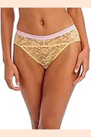 Freya Womens Offbeat Classic Brief Bikini Style Underwear, Lemon Fizz, Medium US