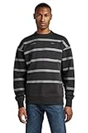 G-Star RAW Sweatshirt med placerade ränder för män, , M