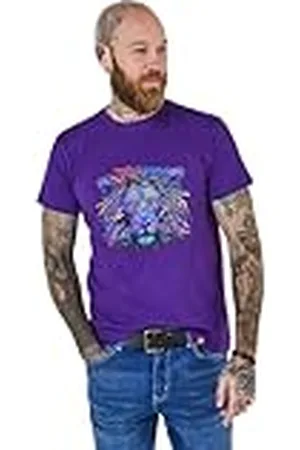 Joe Browns Herrmode fet lejonhuvud grafisk t-shirt, , XL