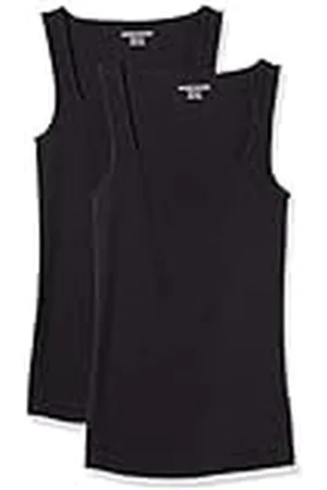 Amazon Kvinnors Slim Fit Square Neck Tank, 2-pack, , X-Large