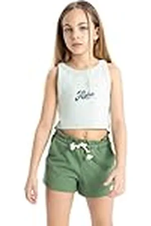 DeFacto Undertröjor för flickor, linne, topp och crop top och topp för barn kvinnor, , 9-10 År