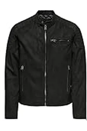 Only & Sons Onsgus Faux Suede Racer Jacka OTW bikerjacka, , S
