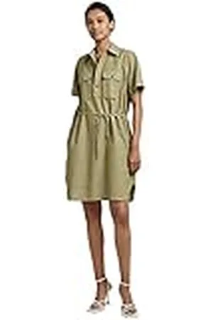 G-Star RAW Dam Millery Pockets s Casual Dress, Flerfärgad (Avocado/Mjölk D22858-D123-D857), XS, , XS