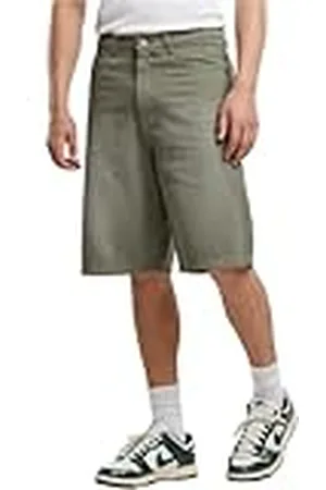 Urban classics Herrshorts 90 st tung denimshorts, korta jeans för män, breda ben, 3/4 längd, storlekar 28–44, , 28