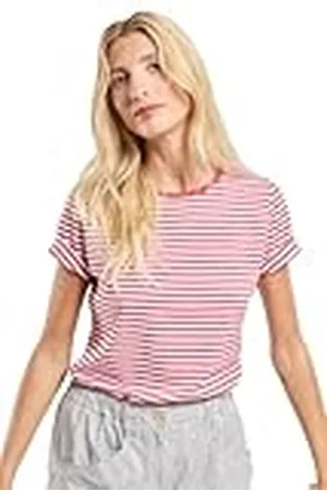 Armor.lux Armor Lux Kortärmad T-shirt med rund hals i bomull och linne dam, , L