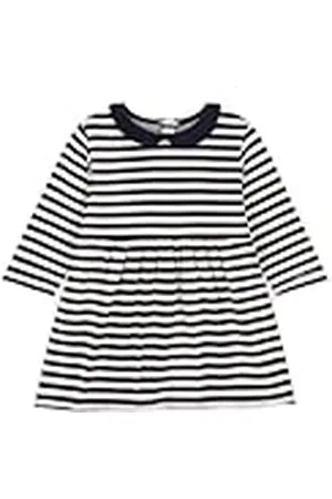 Petit Bateau Baby-flicka långärmad klänning, , 12 månader