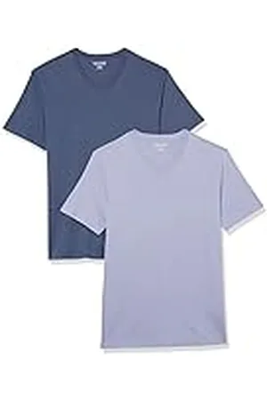 Amazon Mäns Slim-Fit kortärmad V-ringad t-shirt, paket med 2, , medium