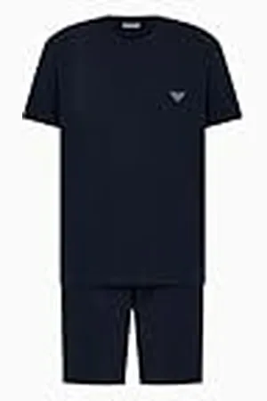 Emporio Armani MAN MEGALOGO KORT PAJAMAS Blå M, , M