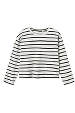 NAME IT Namn IT flicka Nkfvita Ls Short RLX topp långärmad tröja, , 122-128