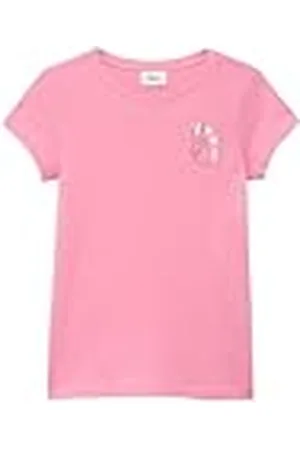 QS by s.Oliver Utsvängd T-shirt med tryckt detalj, , 92-98